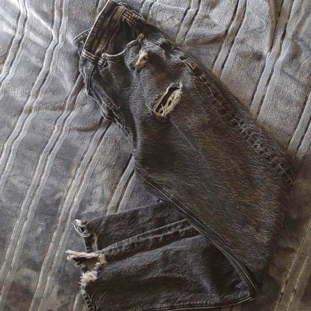 AE V Crossover Mom Jeans 0